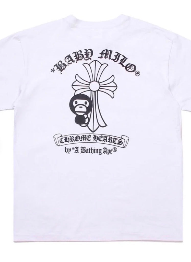 Bape x chrome hearts tees